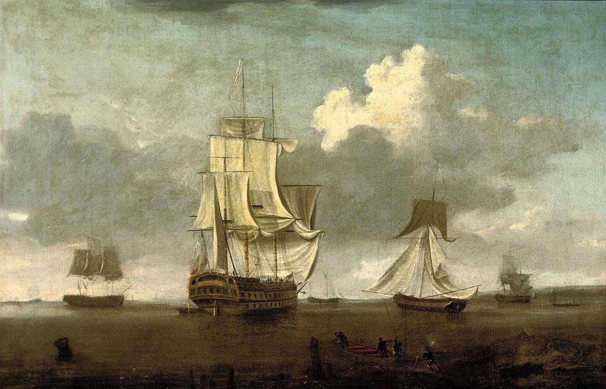 A Flagship Departing from the Anchorage